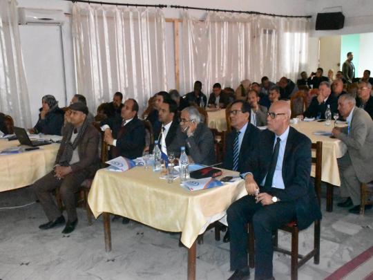 الملتقى الجهوي الأول حول تقاسم المواقع الراديوية للمحطات القاعدية للهاتف الجوال .                            